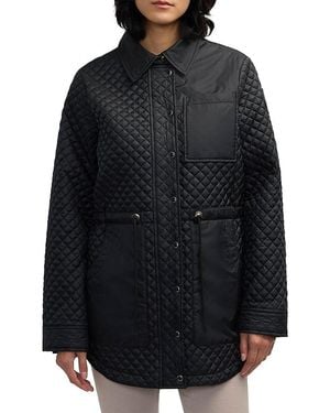 Scotch & Soda Thyrni Quilted Patch-Pocket Shacket - Black