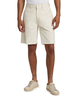 John Elliott Cut-Off Cotton Work Shorts - Natural