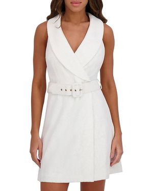 Kensie Lace A-Line Minidress - White