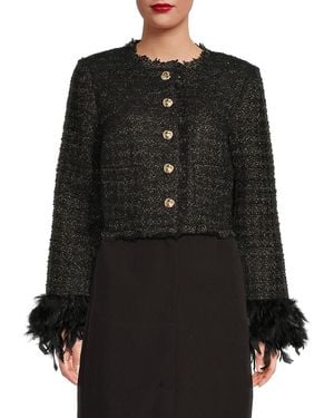 Walter Baker 'Heidi Tweed Jacket - Black