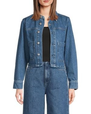 Joe's Jeans Cropped Denim Jacket - Blue