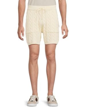 KROST Cable-Knit Cotton Shorts - Natural