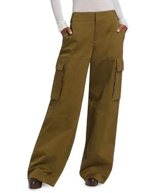 A.L.C. A. L.C. Hudson Cotton Wide-Leg Cargo Pants - Green