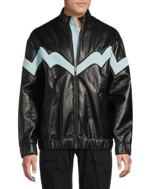 Opening Ceremony Bonded Faux Leather Jacket - Black