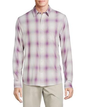 Vince Mirage Plaid Cotton-Blend Shirt - Multicolour