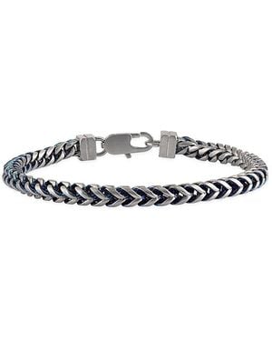 Esquire Ion Plated Stainless Steel Chain Bracelet - White
