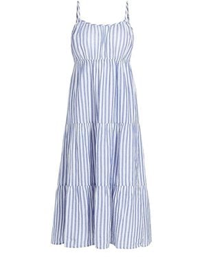 Rails Blakely Cotton Striped Midi-dress - Blue