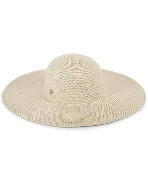 Calvin Klein Marled Sequin Sun Hat - Natural