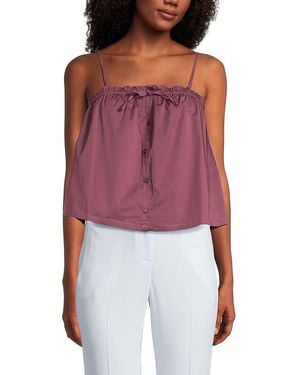 WeWoreWhat Button-Up Boxy Tank - Red