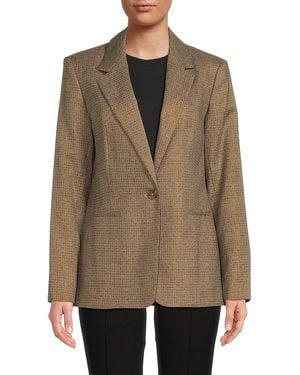 DKNY Textured Blazer - Natural
