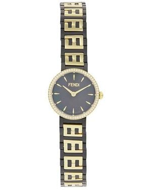Fendi Forever Two-Tone Stainless Steel & 0.16 Tcw Diamond Bracelet Watch/19Mm - Metallic