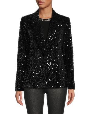 Nanette Lepore 'Sequin Blazer - Black