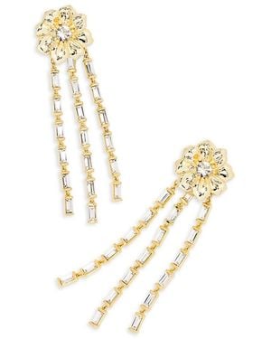 Kendra Scott 14K Goldplated, Nano Gem & Crystal Cameron Jacket Drop Earrings - Metallic