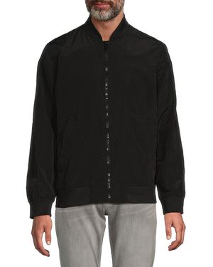 Slate & Stone Baseball Collar Bomber Jacket - Black