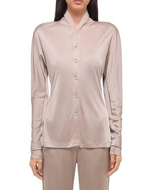 Helmut Lang Infinity Long-Sleeve Top - Natural
