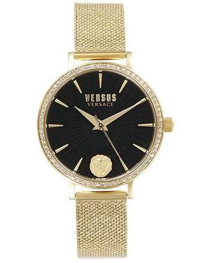 Versus Mar Vista Crystal Ip Stainless Steel Bracelet Watch/34Mm - Metallic