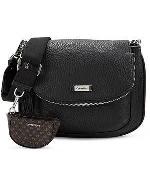 Calvin Klein Zulle Logo Crossbody Bag - Black