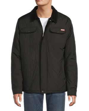 HUNTER Bell Diamond Quilted Jacket - Black