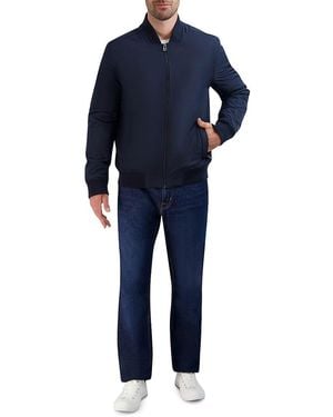 Cole Haan Padded Nylon Bomber Jacket - Grey