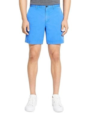 Theory Zaine Slim-Straight Chino Shorts - Blue