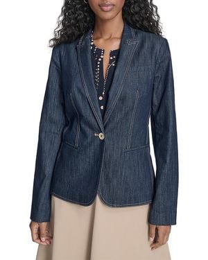 Tommy Hilfiger Peak-lapel Denim Blazer - Blue