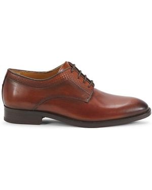 Saks Fifth Avenue Troy Lace-Up Leather Oxfords - Brown