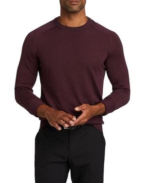 Saks Fifth Avenue Collection Wool-Silk Lightweight Crewneck Sweater - Purple