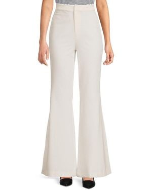 A.L.C. A. L.c. Anders Flat Front Flared Trousers - White