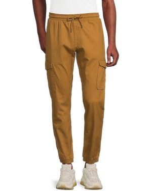 Buffalo David Bitton Zayne Drawstring Joggers - Natural