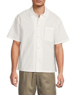 FRAME Solid Cotton Shirt - White