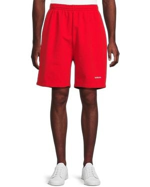 Balenciaga 'Logo Sweatshorts - Red