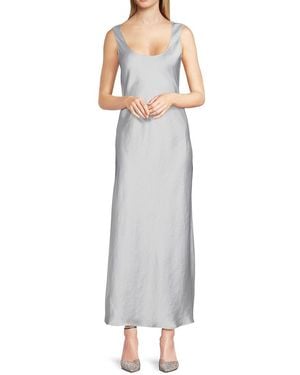 Theory Scoop Neck Maxi Dress - Grey