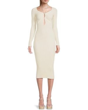 Solid & Striped The Lisa Midi Bodycon Dress - Natural