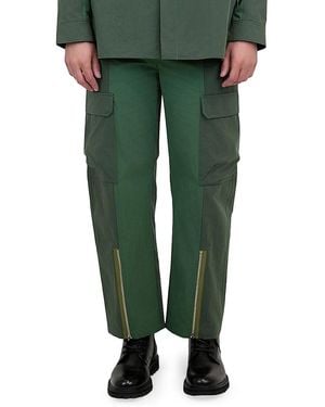 Jonathan Simkhai James Cotton-Blend Cargo Pants - Green