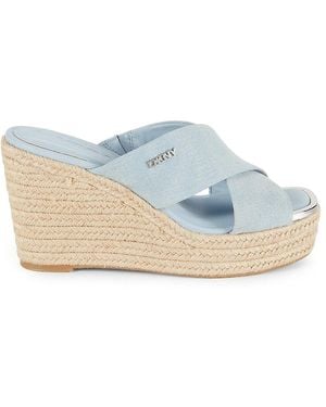 DKNY Maryn Crisscross Espadrille Sandals - Blue