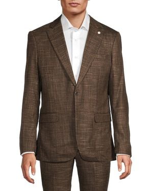 Tahari 'Slim Fit Crosshatch Sportcoat - Brown