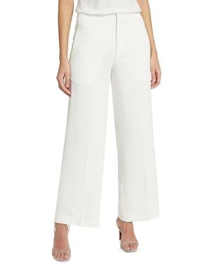 If Only Studio Pleated Wide-Leg Pants - White