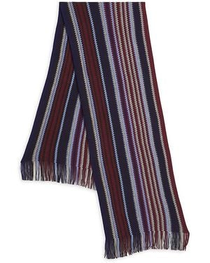 Missoni Chevron Wool-blend Scarf - Purple