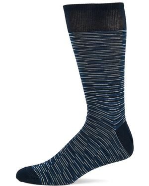 Missoni Striped Cotton-Blend Crew Socks - Blue