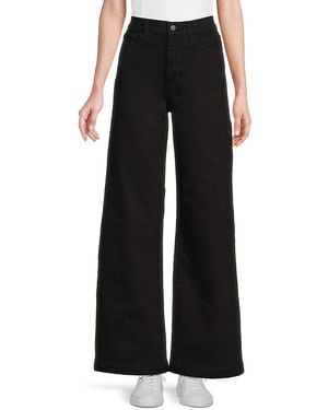 Joe's Jeans Wide-Leg Full-Length Jeans - Black