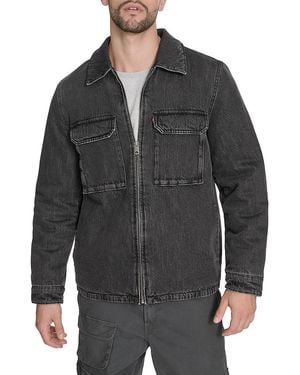 Levi's Washed Cotton Denim Jacket - Grey