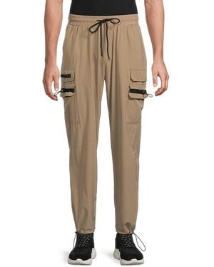 American Stitch Drawstring Cargo Pants - White