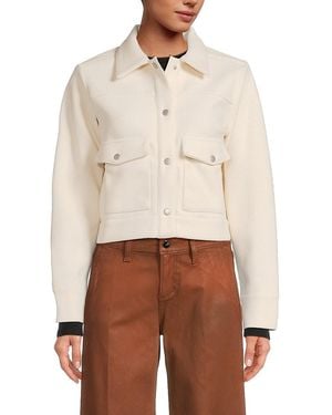 Joe's Jeans Cropped Shirt Jacket - White