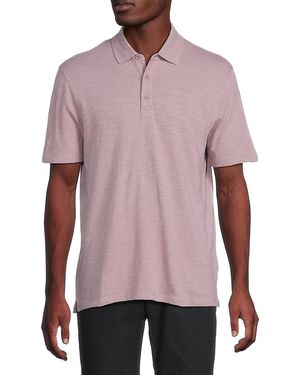 Vince Solid Short Sleeve Polo - Red