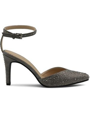 Adrienne Vittadini Norena Embellished Sandals - Metallic