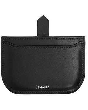 Lemaire Leather Mirror & Card Holder - Black