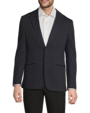 Calvin Klein Solid Slim-Fit Suit - Blue