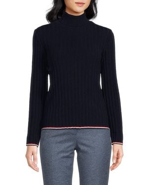 Thom Browne Ribbed Cashmere Jumper - Blue