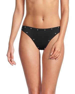 Cynthia Rowley Studded Bikini Bottoms - Green