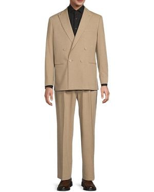 Karl Lagerfeld Modern Fit Double-Breasted Suit - Natural